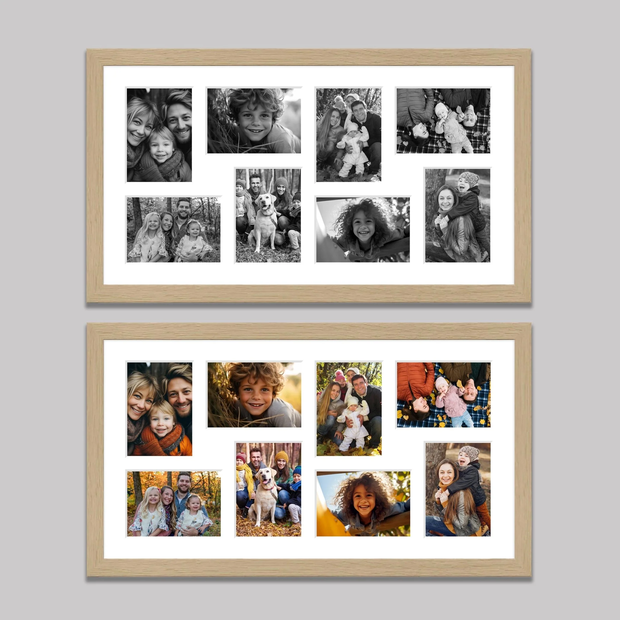 8 Apertures to hold 7" x 5" photos